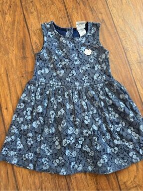 Hello Kitty Navy Lace Overlay Dress with Light Blue Accents